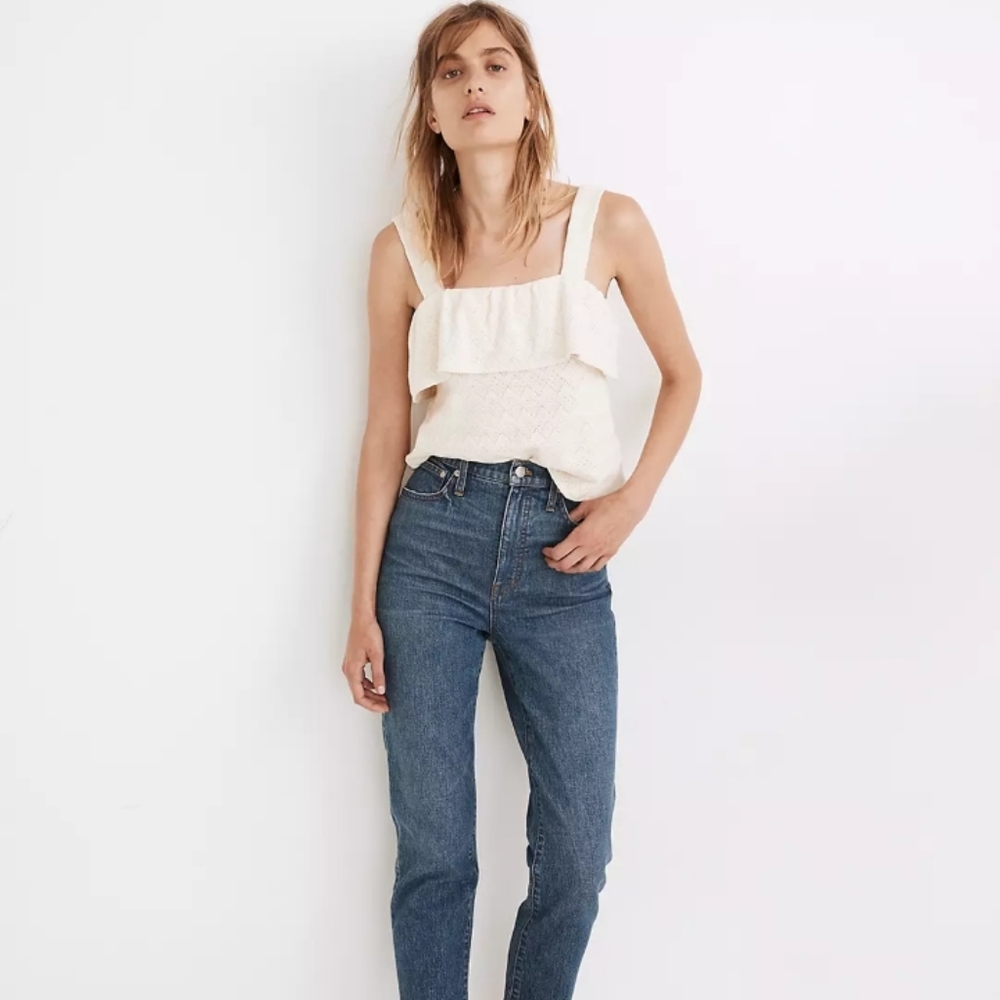 Madewell Ruffled Boho Knit Tank Top - Picture 2 of 10